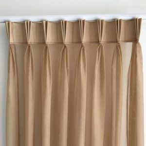 Cortina Com Prega Francesa Autêntica Decorações Sob Medida