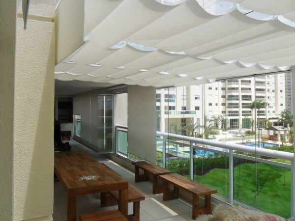 Cortina Romana Sky Pantalla Tecido Blackout