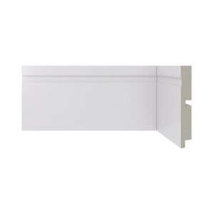 Rodapé De Poliestireno Santa Luzia Barra Frisado 10x240x1,5